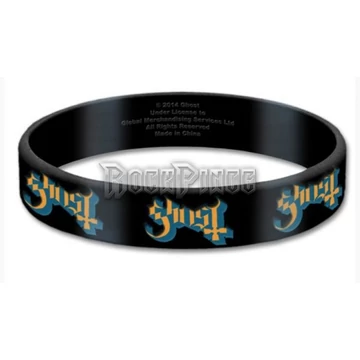 GHOST - Logo - szilikon karkötő - GHOGUM01