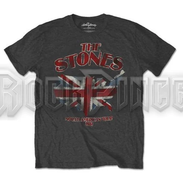 THE ROLLING STONES - UNION JACK US MAP - unisex póló - RSTS47MC