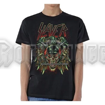 SLAYER - PREY WITH BACKGROUND - unisex póló - SLAYTEE40MB