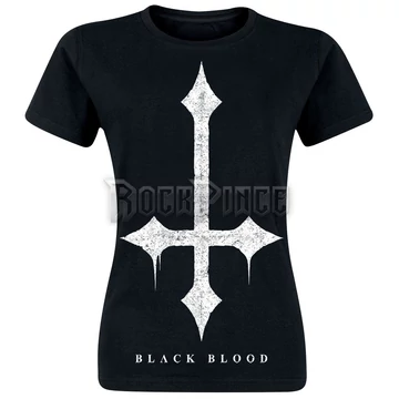 BLACK BLOOD - DARK INVERTED CROSS - NŐI PÓLÓ