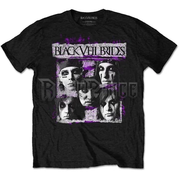 Black Veil Brides - Grunge Faces - Unisex Póló - BVBTS17MB