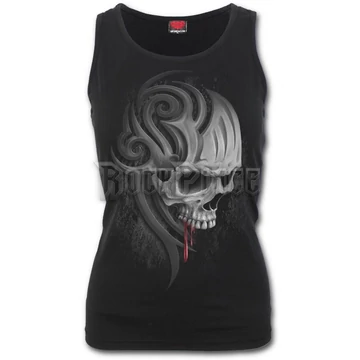 DEATH ROAR - Razor Back Top Black (Plain) - T151G058