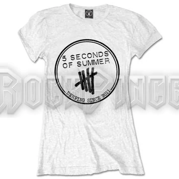 5 SECONDS OF SUMMER - DERPING STAMP - női póló - 5SOSTS04LW