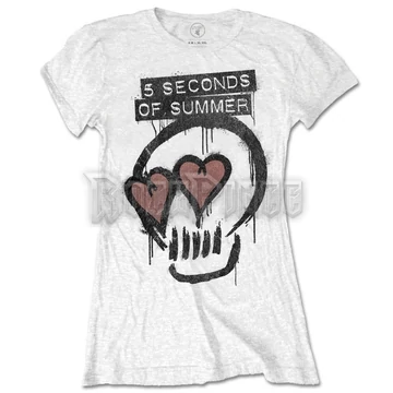5 SECONDS OF SUMMER - HEART SKULL - női póló - 5SOSTS14LW