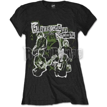 5 SECONDS OF SUMMER - LIVE! COLLAGE - női póló - 5SOSTS18LB