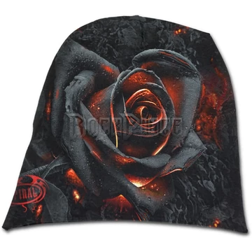 BURNT ROSE - Light Cotton Beanies Black - K048A801