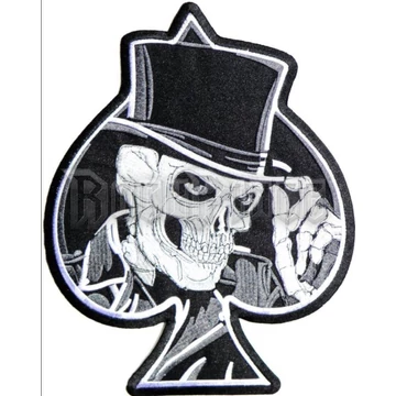Ace Of Spades Top Hat Reaper Skull - hátfelvarró - EMB-G172