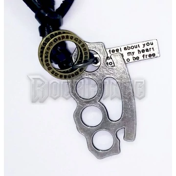 Boxer medál bőr szíjon