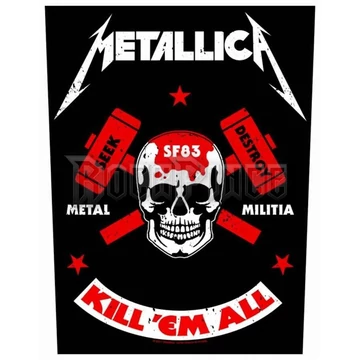 Metallica - Metal Militia - hátfelvarró - BP1065