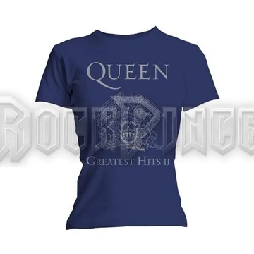 QUEEN - GREATEST HITS II - női póló - QUTS10LBL