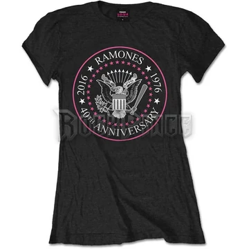 RAMONES - 40TH ANNIVERSARY PINK SEAL - női póló - RATS19LB