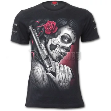 DEATH PISTOL - Twin Zipper Sleeve Fashion Tee (Plain) - D080M138