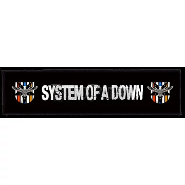 SYSTEM OF A DOWN - Logo (Superstrip) - kisfelvarró HKF-0705
