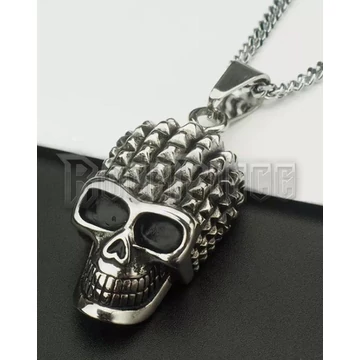 Spiked Skull - acél medál