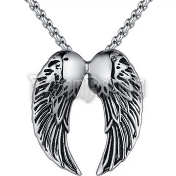 DOUBLE ANGEL WINGS - acél medál