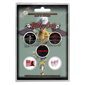 Mötley Crüe - Dr Feelgood - 5 db-os kitűző szett - BB026
