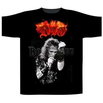 Dio - Dio / Flaming Logo - unisex póló - ST1707