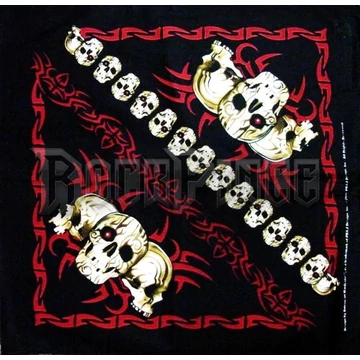 TRIBAL SKULL - kendő/bandana