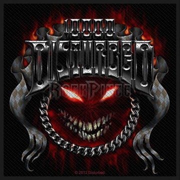 Disturbed - Chrome Smiley - kisfelvarró - SP2606