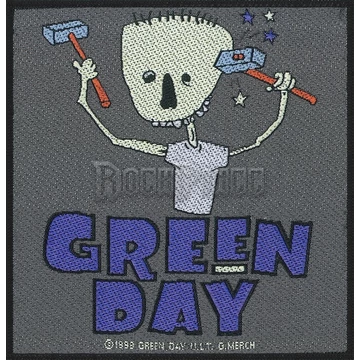 Green Day - Hammer Face - kisfelvarró - SP2915