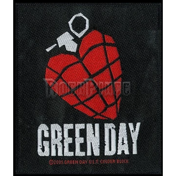 Green Day - Heart Grenade - kisfelvarró - SP2918