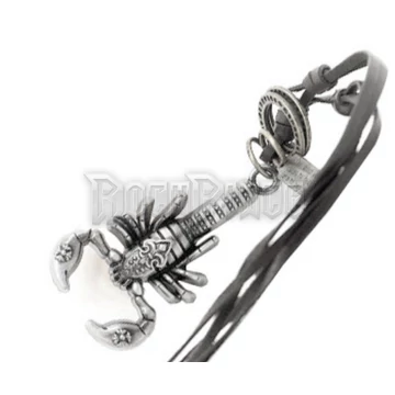 Skorpió medál bőr szíjon