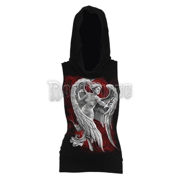 ANGEL DESPAIR - Sleeveless Gothic Hood Black (Plain) - D083G073