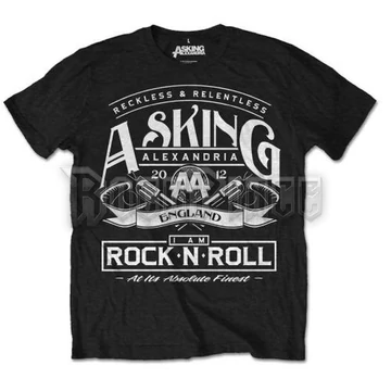 ASKING ALEXANDRIA - ROCK N' ROLL - unisex póló - ASKTS05MB / ASKTSP05MB