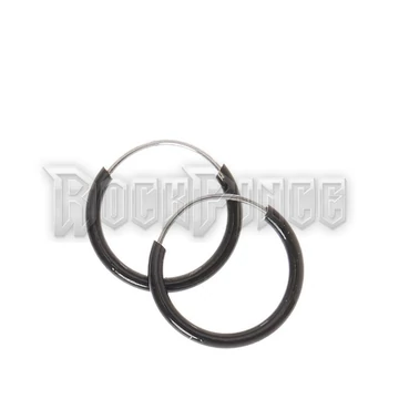 HOOP BLACK - karikafülbevaló /pár