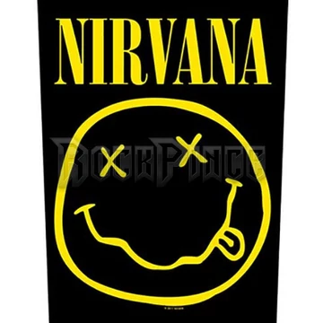 NIRVANA - SMILEY - hátfelvarró - BP1087