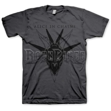 Alice In Chains - Black Skull - Unisex Póló - AICTS01MC