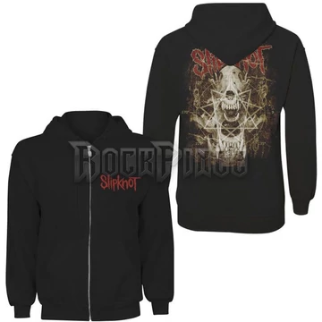 SLIPKNOT - SKULL TEETH - unisex cipzáras kapucnis pulóver - SKHD02MB