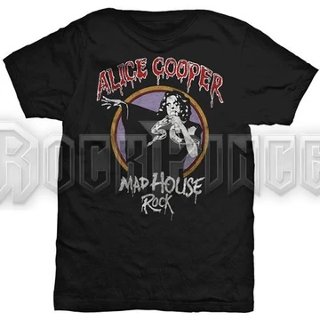 Alice Cooper - Mad House Rock - Unisex Póló - ACTEE09MB