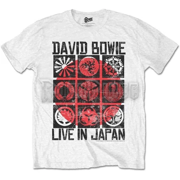 David Bowie - Live in Japan - unisex póló - BOWTS14MW