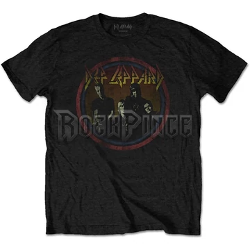 Def Leppard - Vintage Circle - Unisex Póló - DEFLTS03MB