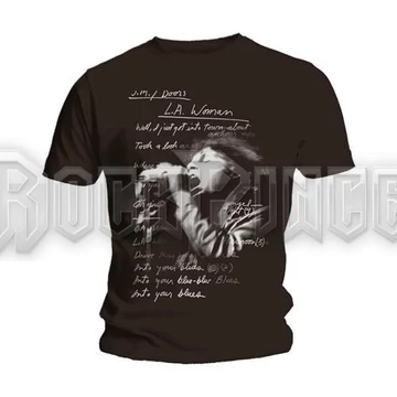 The Doors - LA Woman Lyrics - Unisex Póló - DOTS04MB