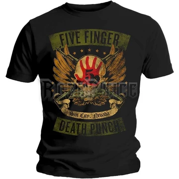 Five Finger Death Punch - Locked &amp;amp; Loaded - Unisex Póló - FFDPTS19MB