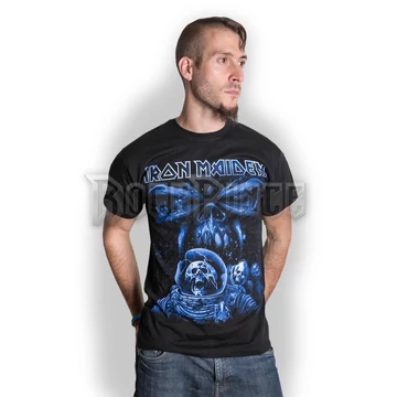 Iron Maiden - Final Frontier Blue Album Spaceman - Unisex Póló - IMTEE14MB