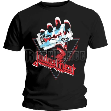 Judas Priest - British Steel Hand Triangle - unisex póló - JPTEE18MB