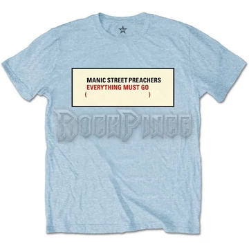 Manic Street Preachers - Everything Must Go - unisex póló - MSPTS02MBL