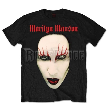 Marilyn Manson - Red Lips - Unisex Póló - MMTS0101MB