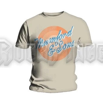 Mumford &amp; Sons - Sun Script - unisex póló - MASTS03MS