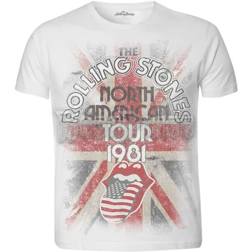 The Rolling Stones - North American Tour 1981 - unisex póló - RSSUB01MW