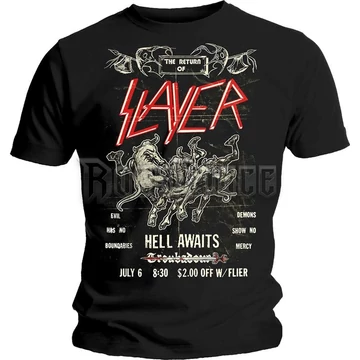Slayer - Vintage Flyer - Unisex Póló - SLAYTEE51MB
