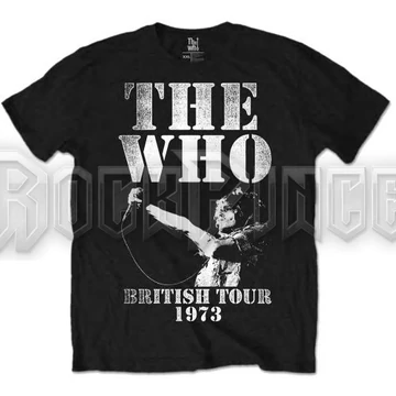 The Who - British Tour 1973 - Unisex Póló - WHOTEE03MB