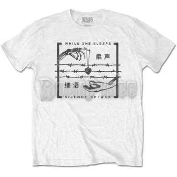 While She Sleeps - Silence Speaks - Unisex Póló - WSSTS09MW