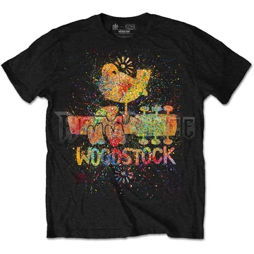 Woodstock - Splatter - Unisex Póló - GDAWOODTS01MB
