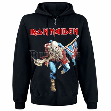 IRON MAIDEN - VINTAGE TROOPER - unisex cipzáras kapucnis pulóver - IMHOOD02ZH