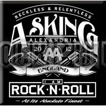 Asking Alexandria: Rock n&#039; Roll - hűtőmágnes - ASKMAG01