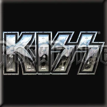 KISS: Chrome Logo - hűtőmágnes - KISSMAG05